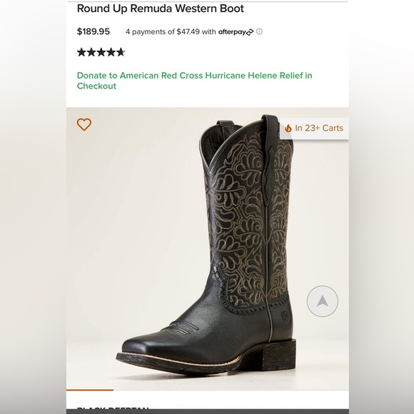 Ariat Square Toe Western Boots - Picture 1 of 10